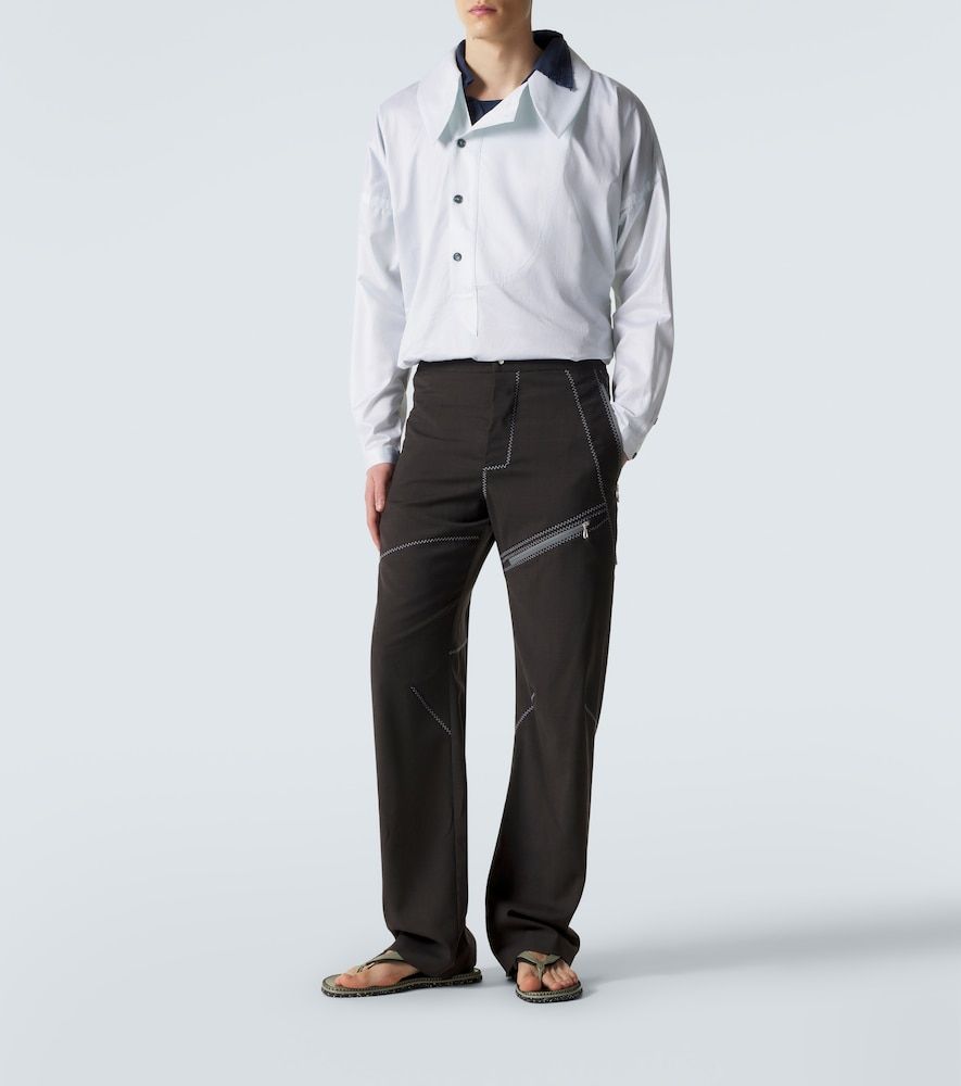 Camicia Kest in cotone a righe - Kiko Kostadinov - Modalova