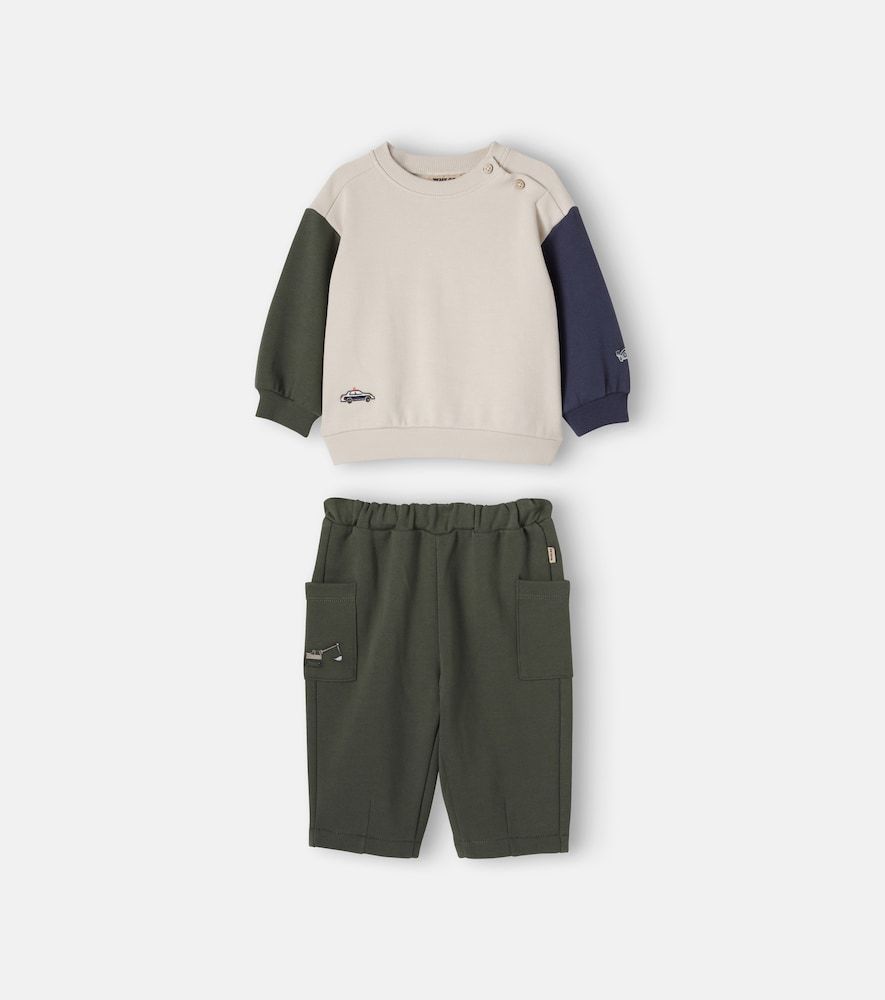 Bebé - set Elliot de sudadera y pantalónes de chándal de algodón - Wheat - Modalova
