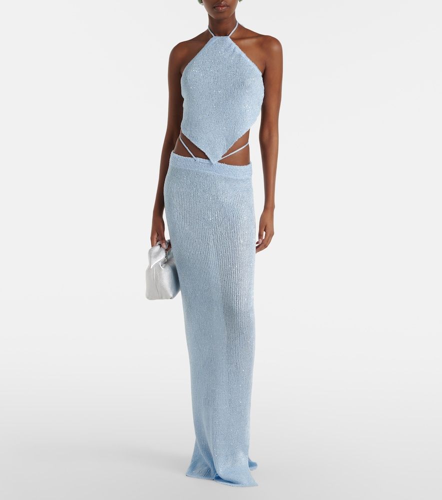 Alma sequined knitted maxi skirt - Bananhot - Modalova