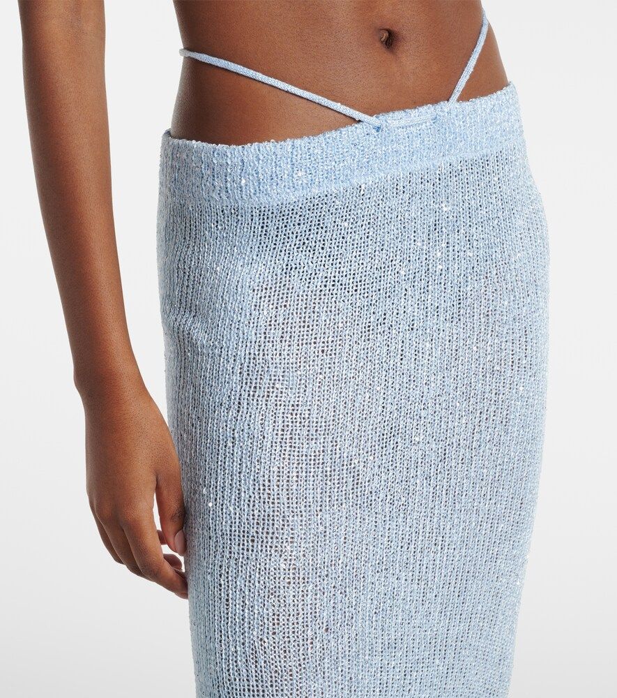 Alma sequined knitted maxi skirt - Bananhot - Modalova