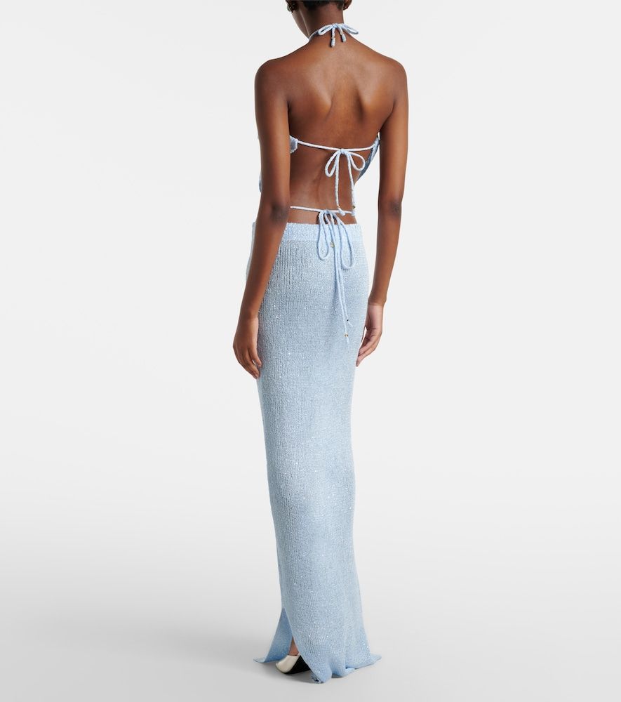 Alma sequined knitted maxi skirt - Bananhot - Modalova