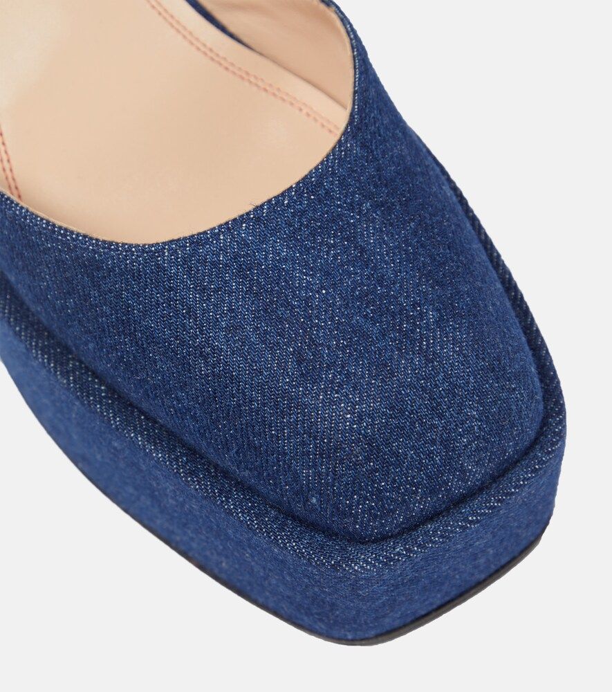 Pumps con plateau Bulla Sofia in denim - Nodaleto - Modalova