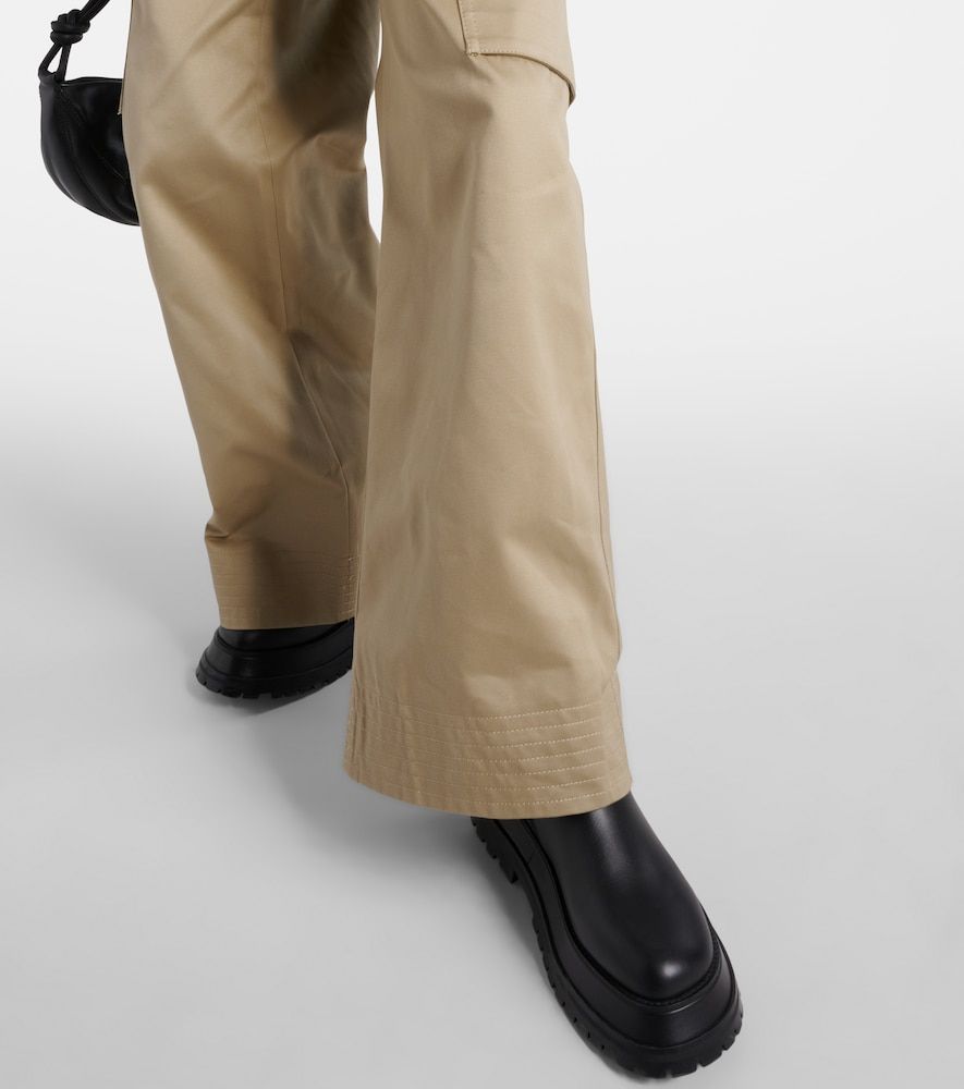 Pantalones anchos de gabardina de algodón - Sacai - Modalova