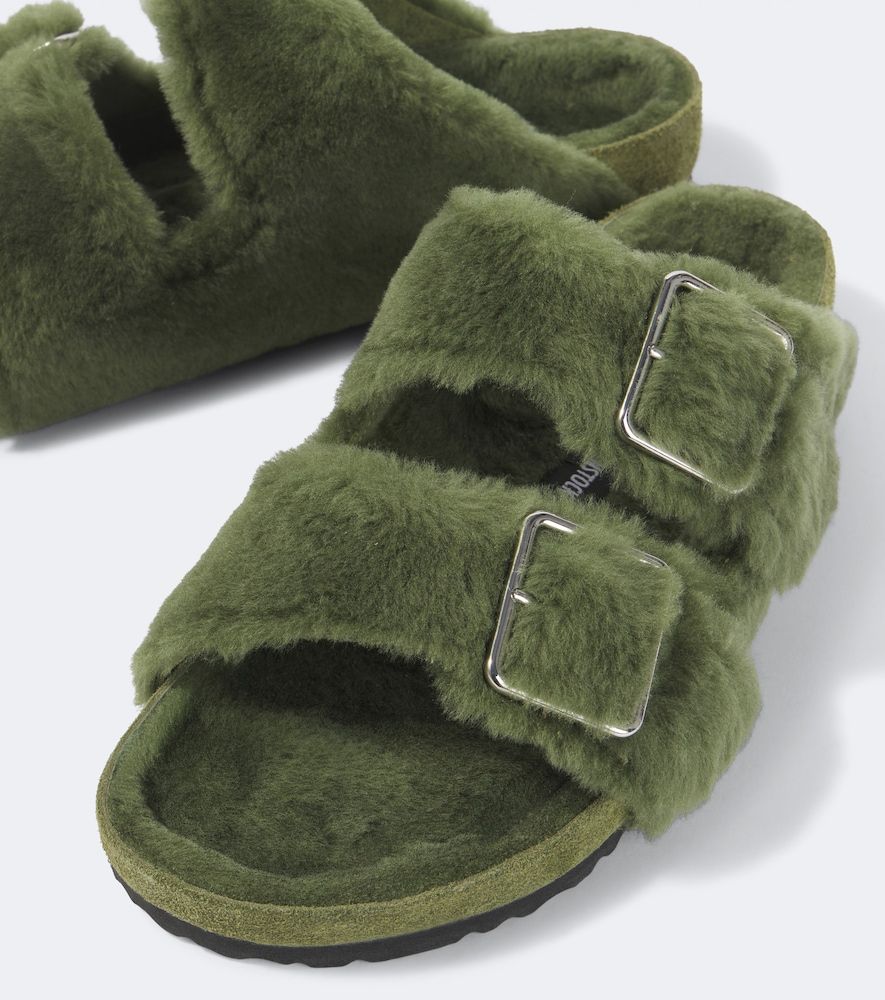 Arizona 1774 shearling-lined suede sandals - Birkenstock 1774 - Modalova