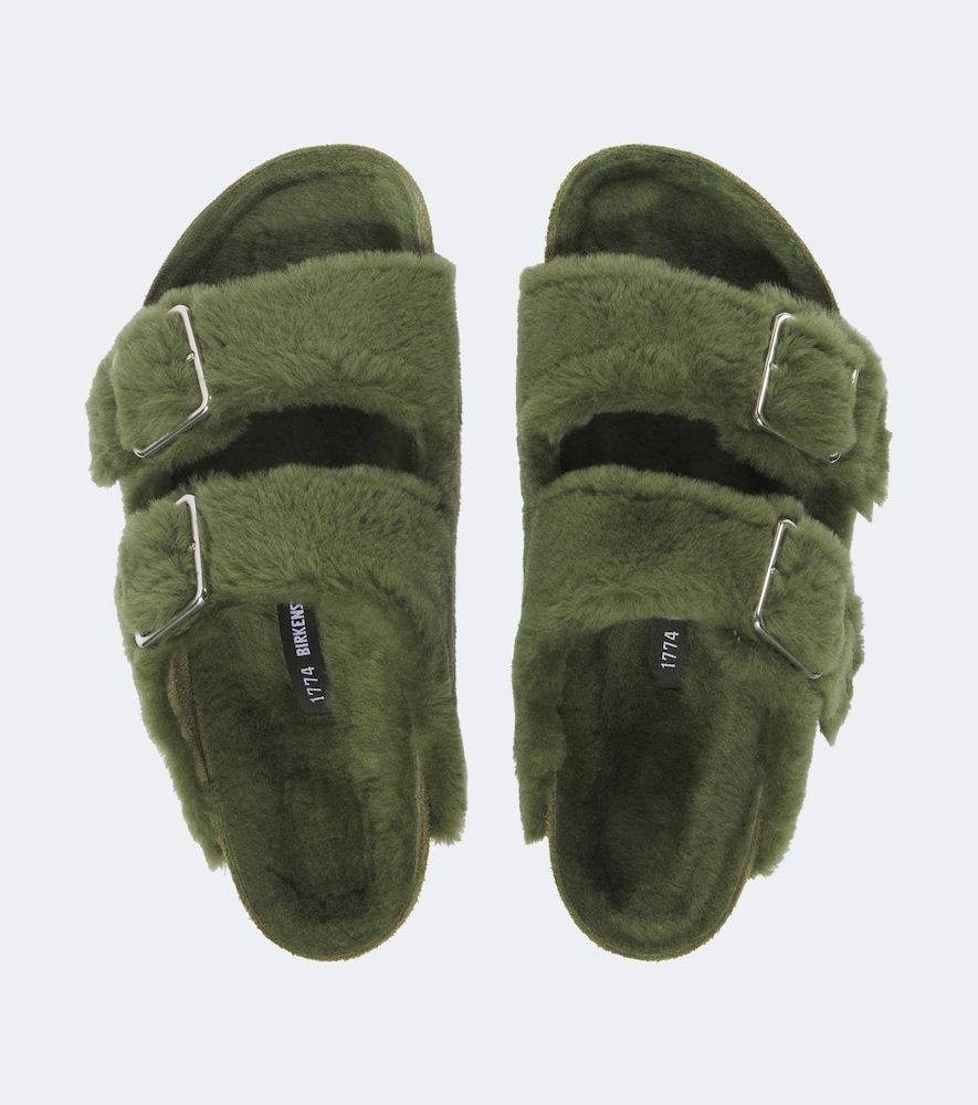 Arizona 1774 shearling-lined suede sandals - Birkenstock 1774 - Modalova