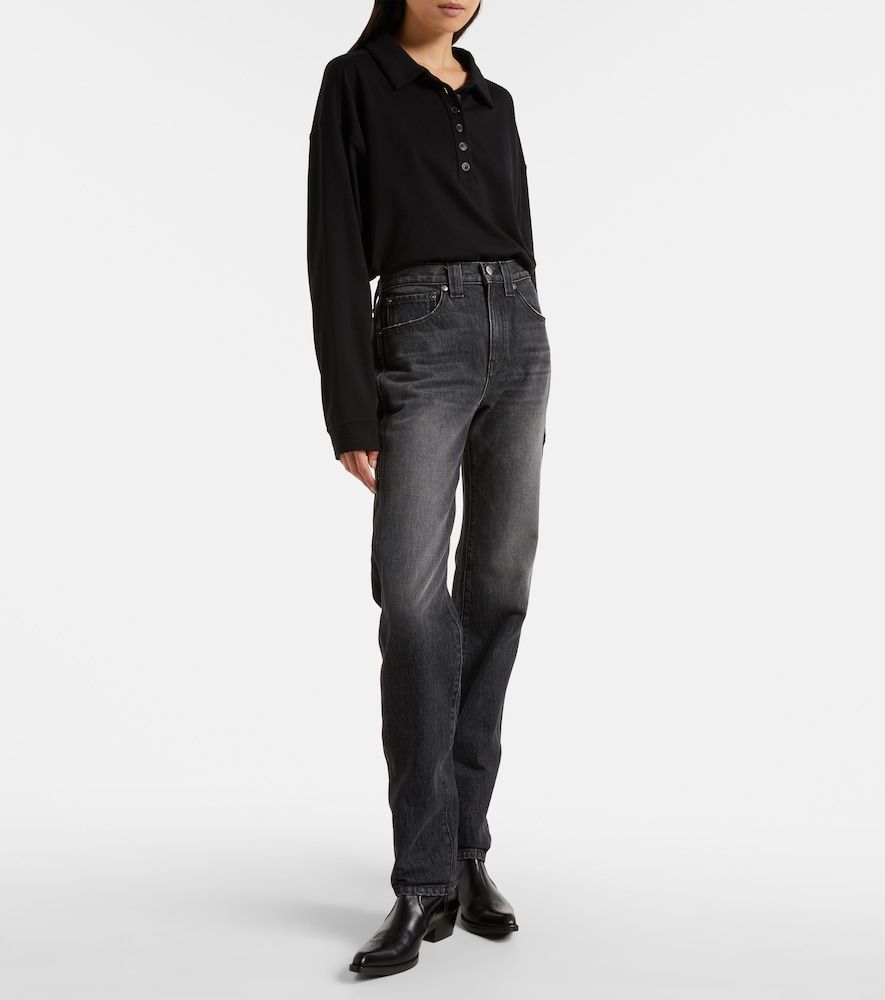 Jeans regular Farley a vita media - Khaite - Modalova