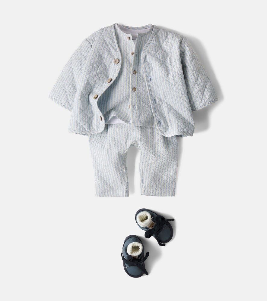 Bebé - set de camisa Shelby y pantalones Henry de algodón - Wheat - Modalova
