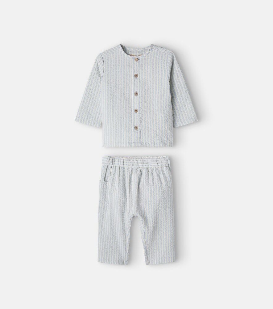 Bebé - set de camisa Shelby y pantalones Henry de algodón - Wheat - Modalova