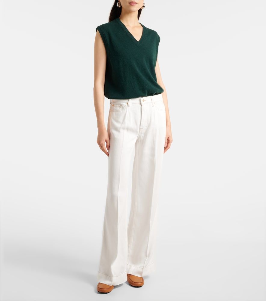 Jeans a gamba larga e vita media - 7 For All Mankind - Modalova