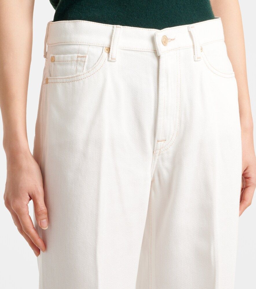 Jeans a gamba larga e vita media - 7 For All Mankind - Modalova