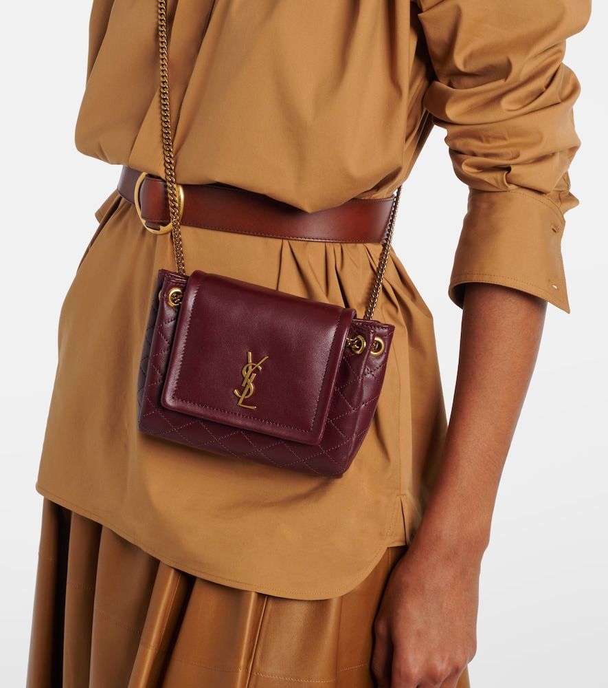 Nolita Mini leather crossbody bag - Saint Laurent - Modalova
