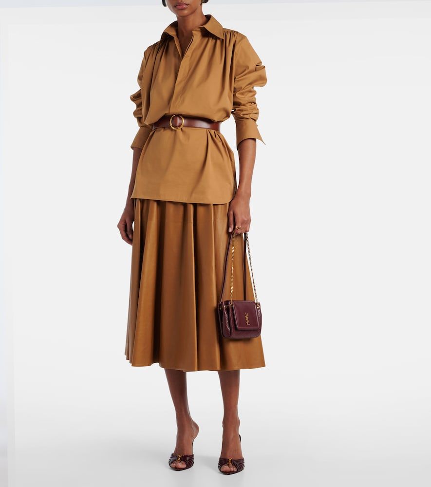 Nolita Mini leather crossbody bag - Saint Laurent - Modalova