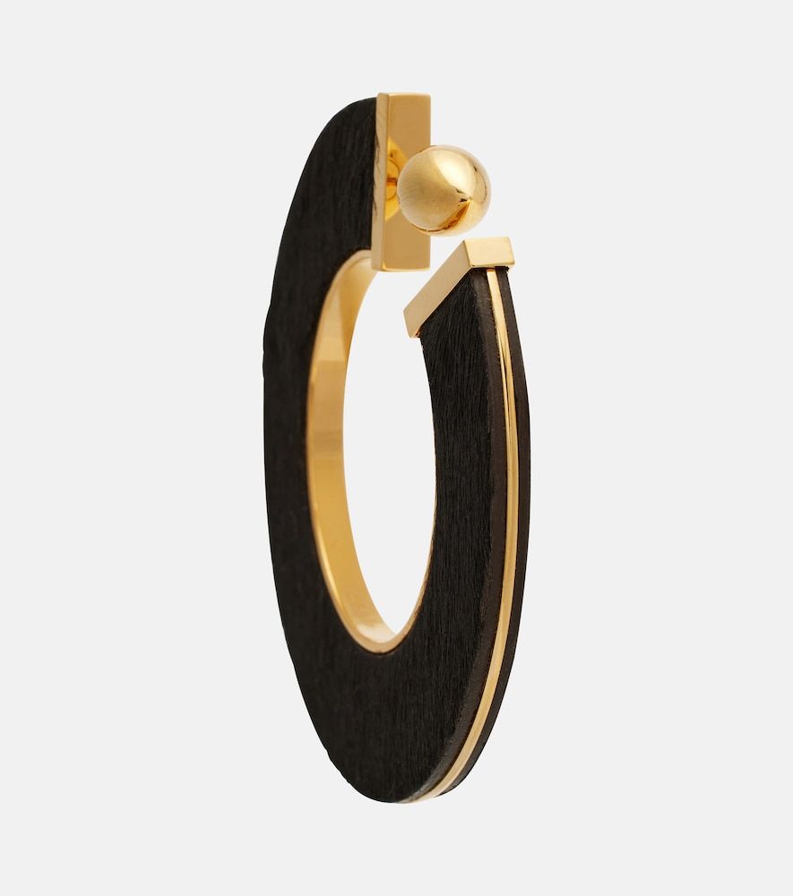 Alaïa Pendientes de aro Blade Medium de piel - Alaia - Modalova