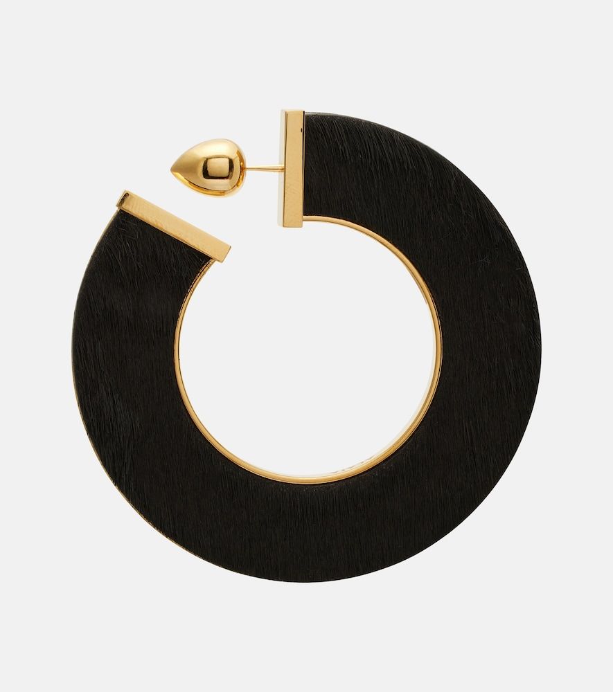 Alaïa Pendientes de aro Blade Medium de piel - Alaia - Modalova
