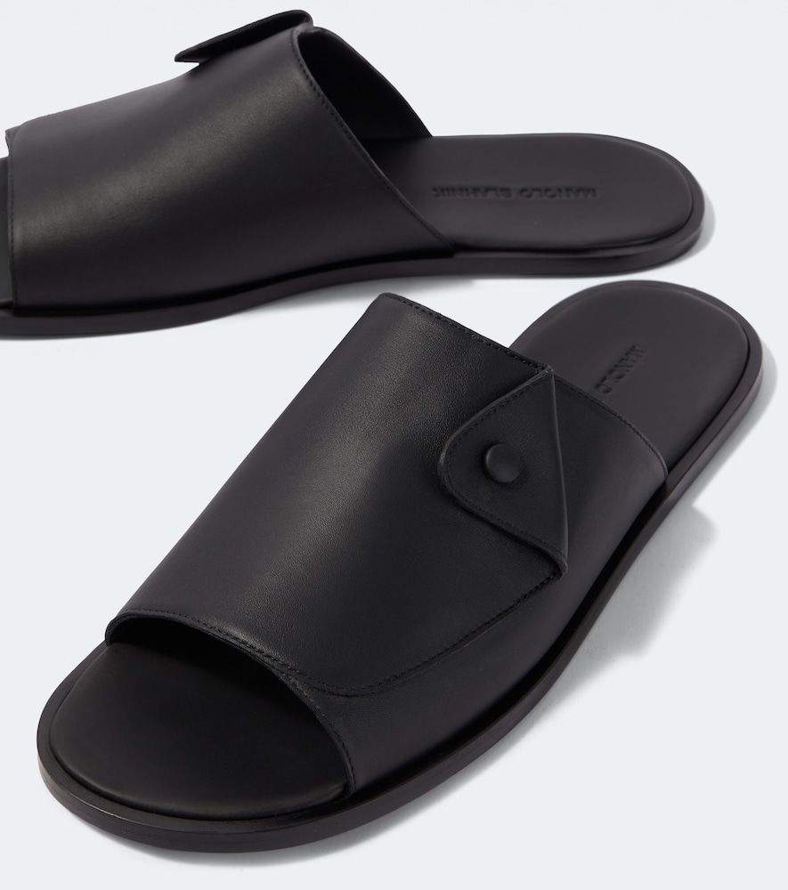Slippers Lino aus Leder - Manolo Blahnik - Modalova