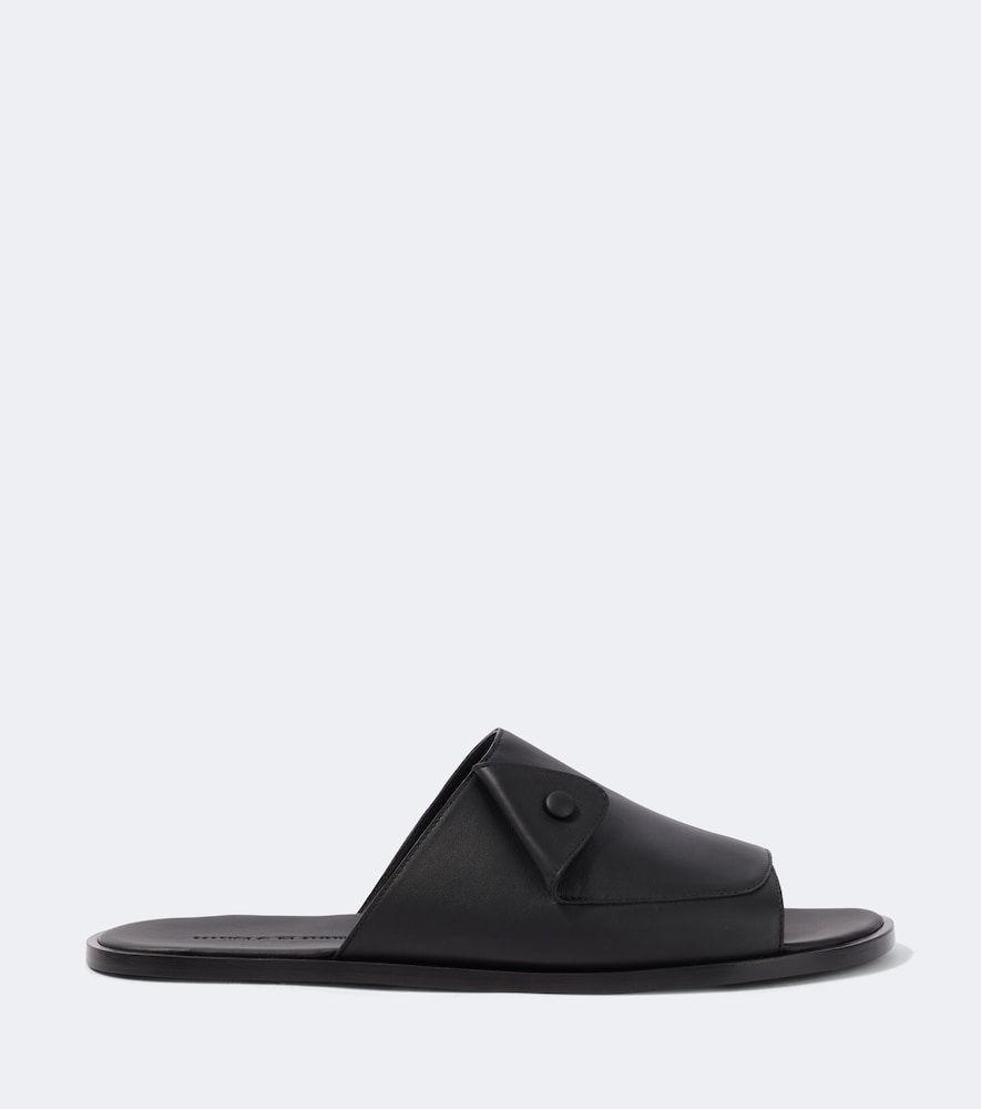 Slippers Lino aus Leder - Manolo Blahnik - Modalova