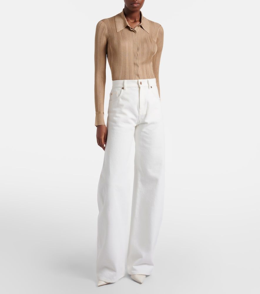 Camisa de punto Tamar de seda - Gabriela Hearst - Modalova