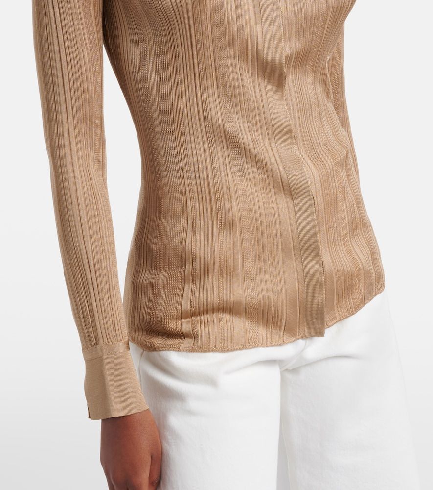 Camisa de punto Tamar de seda - Gabriela Hearst - Modalova