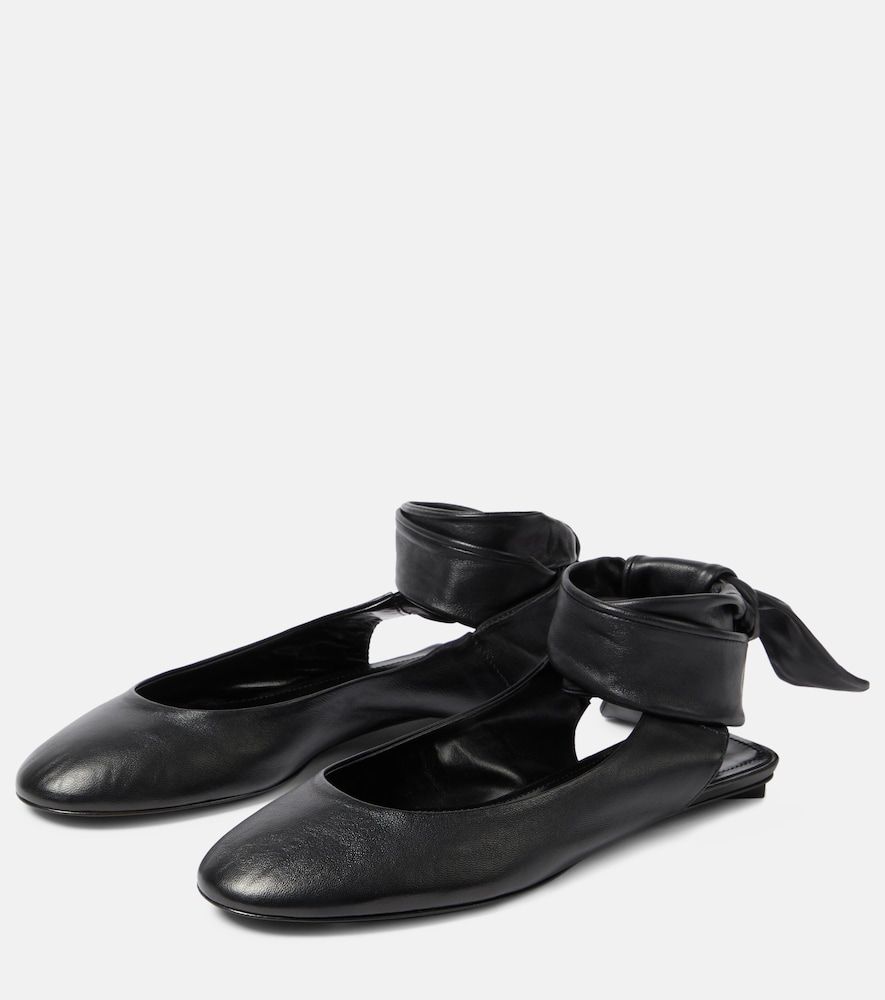 Slingback-Ballerinas Cloe aus Leder - The Attico - Modalova
