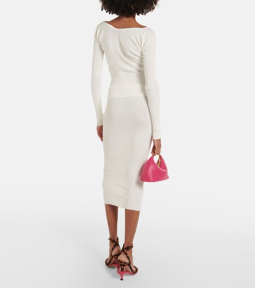 Top Pralù in maglia a coste - Jacquemus - Modalova