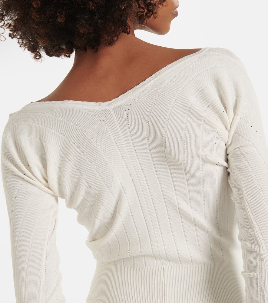 Top Pralù in maglia a coste - Jacquemus - Modalova