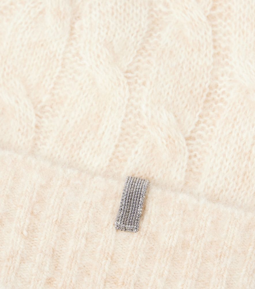 Berretto in mohair a trecce - Brunello Cucinelli - Modalova