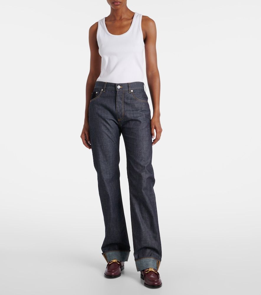 Jeans regular a vita media - Bottega Veneta - Modalova