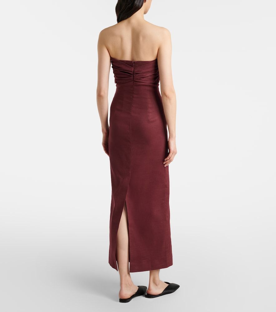 Vestido largo Rahel en mezcla de lino y algodón - Tove - Modalova