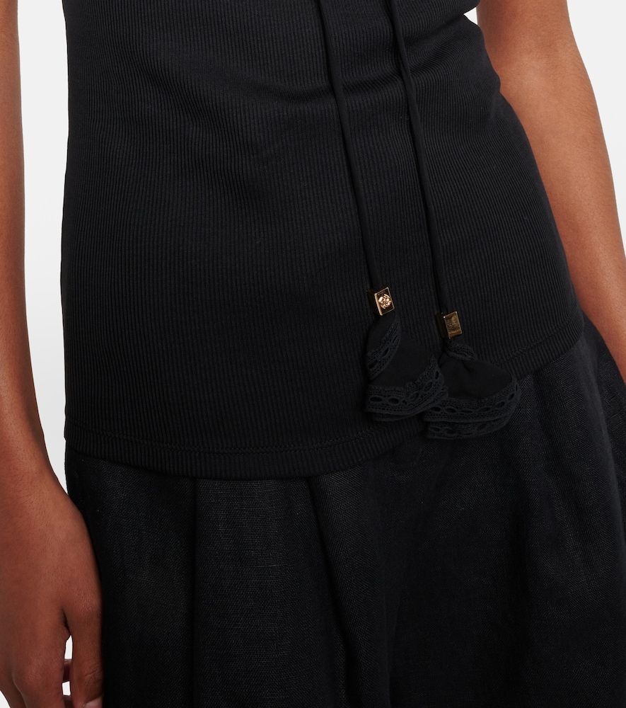 Top acanalado Pure Sleekness de algodón - Dorothee Schumacher - Modalova