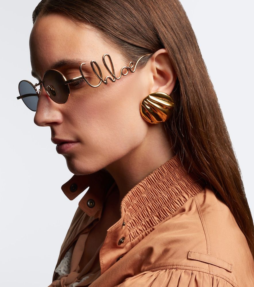 Chloé Runde Sonnenbrille - Chloe - Modalova