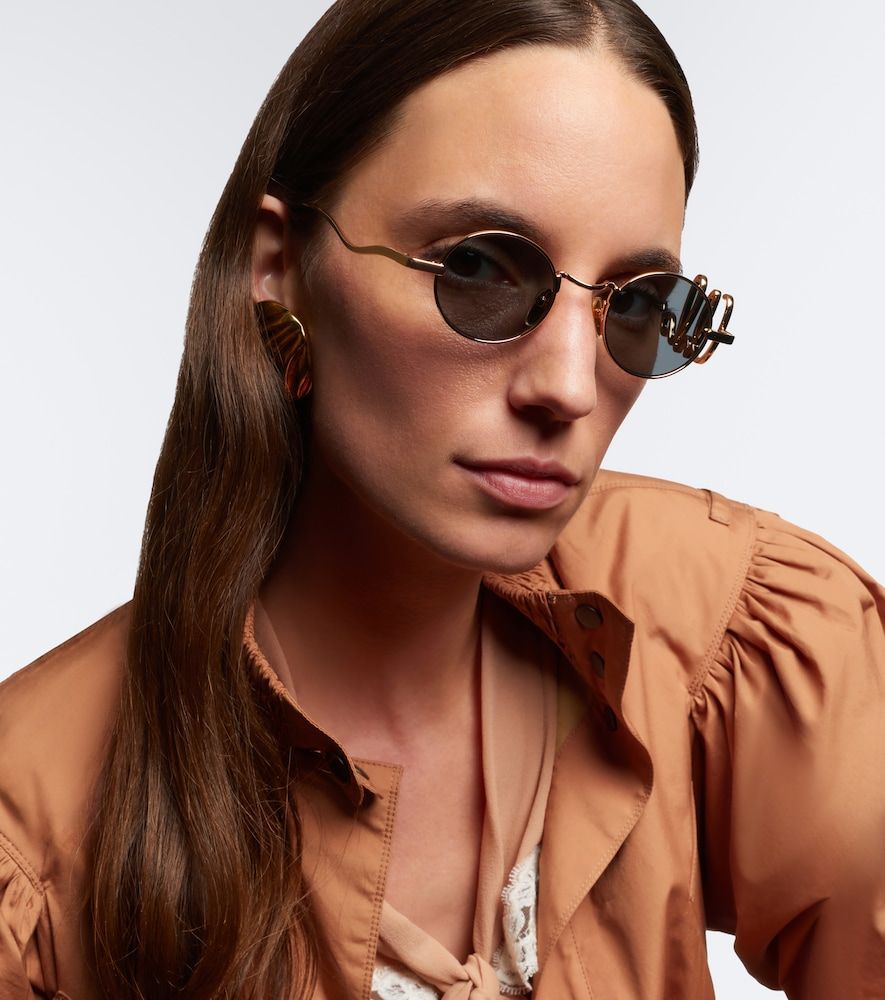 Chloé Runde Sonnenbrille - Chloe - Modalova