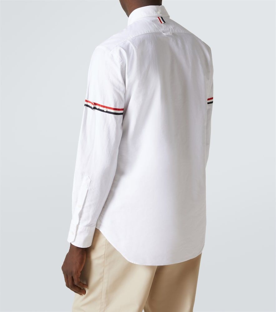 Camicia in cotone con grosgrain tricolore - Thom Browne - Modalova