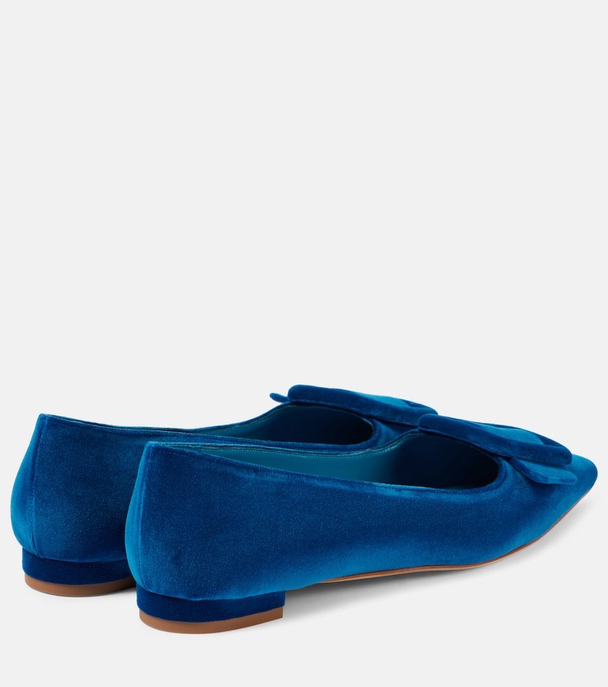 Ballerinas Maysalepumpflat aus Samt - Manolo Blahnik - Modalova