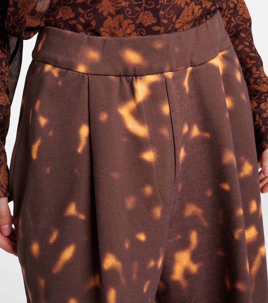 Pantalones anchos de algodón estampados - Dries Van Noten - Modalova