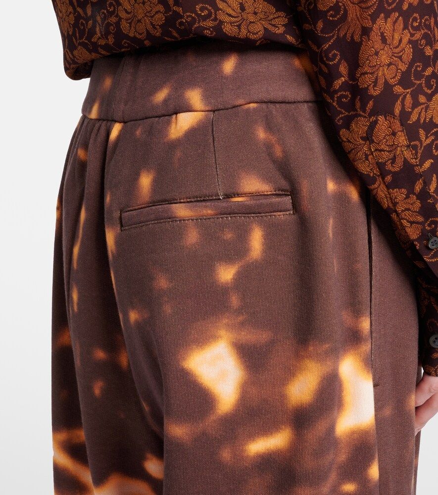 Pantalones anchos de algodón estampados - Dries Van Noten - Modalova