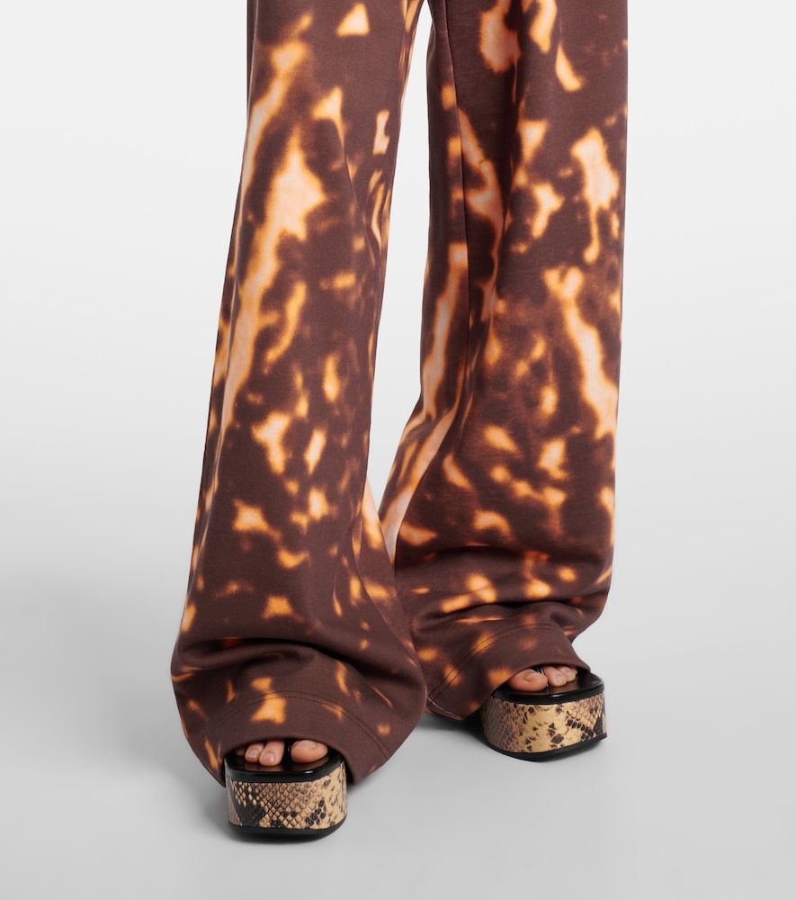 Pantalones anchos de algodón estampados - Dries Van Noten - Modalova