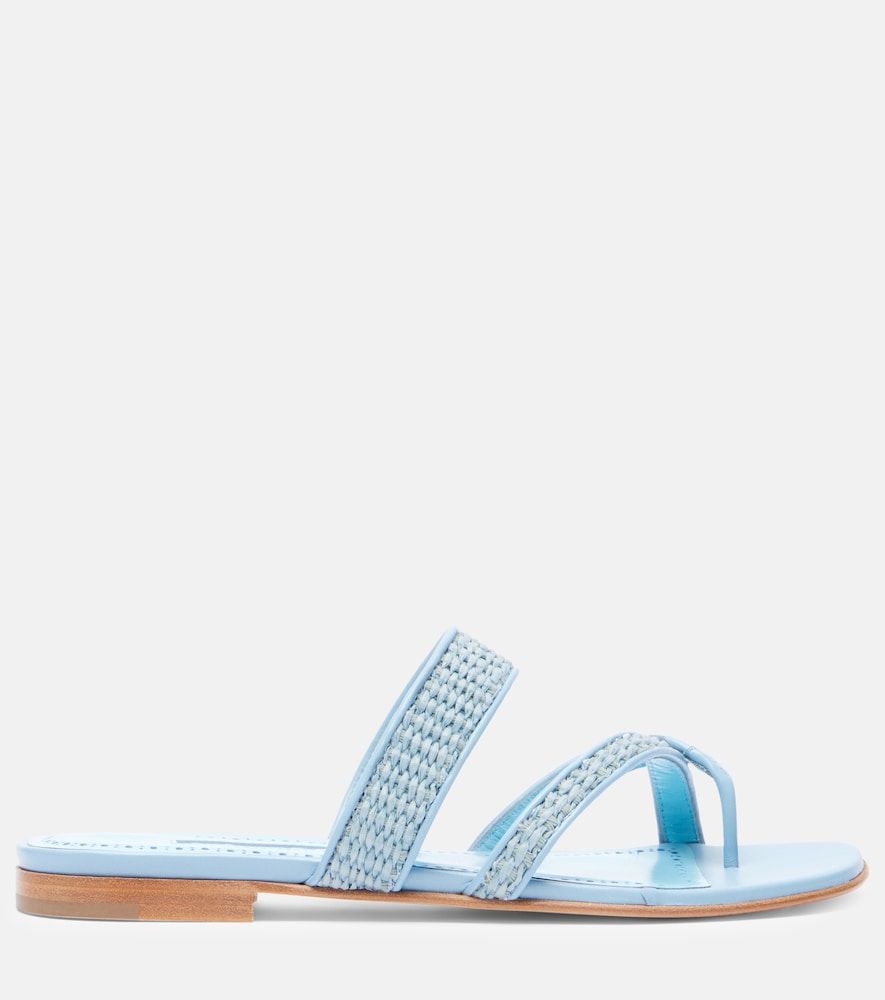 Sandalen Susara aus Raffiabast - Manolo Blahnik - Modalova