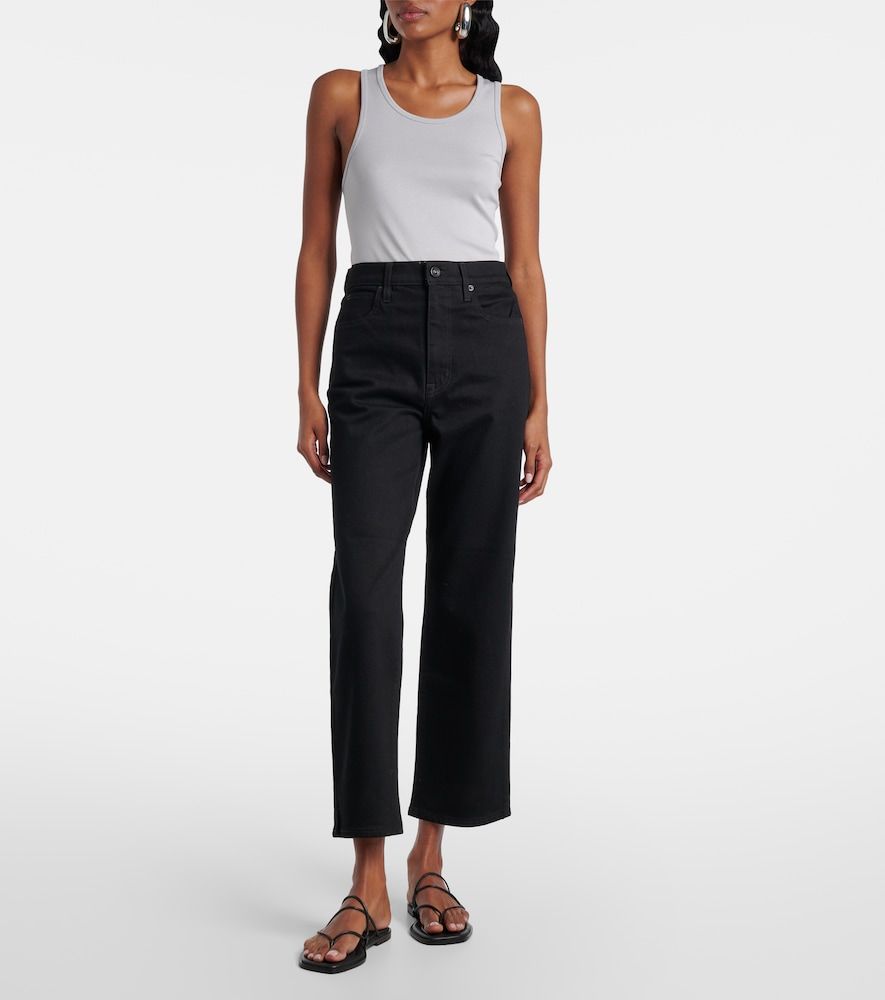 Mid-Rise Cropped Straight Jeans London - SLVRLAKE - Modalova