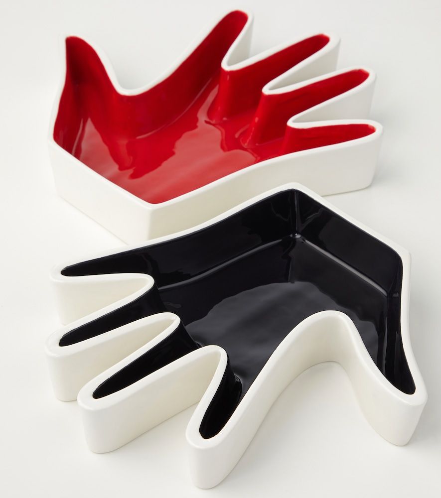 Bandeja decorativa Impronta Mano de cerámica - Cassina - Modalova