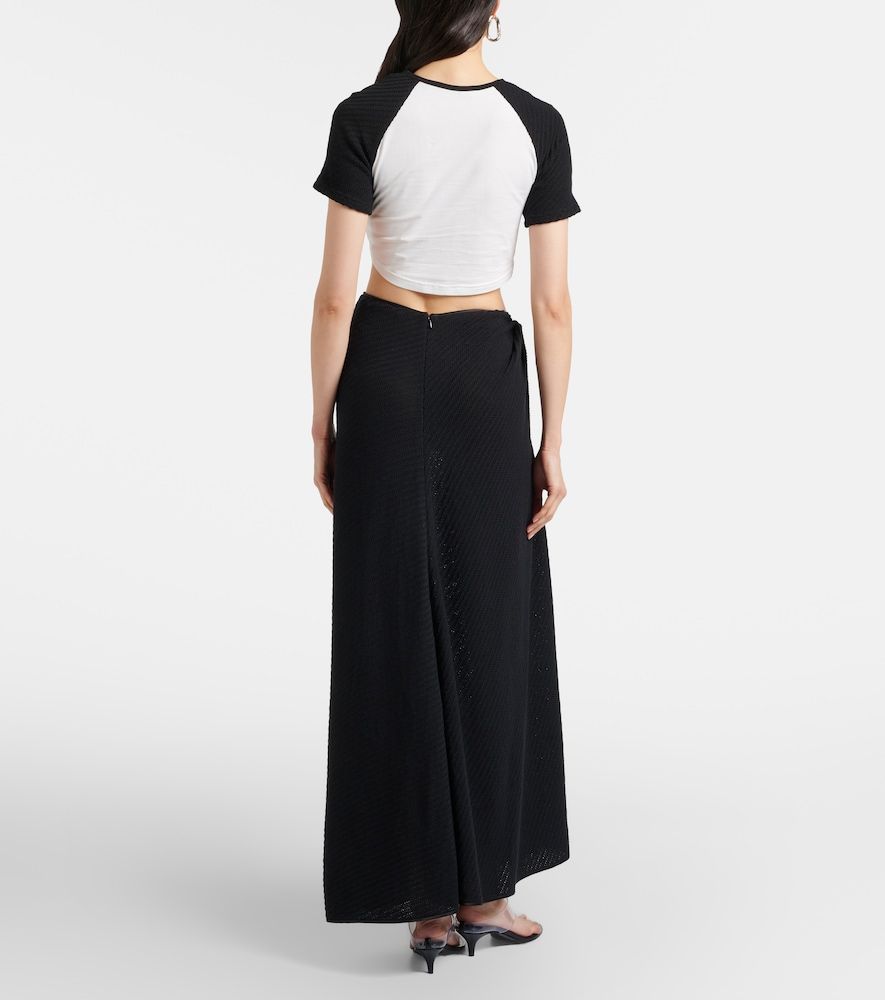 Knitted cotton-blend maxi skirt - Christopher Esber - Modalova