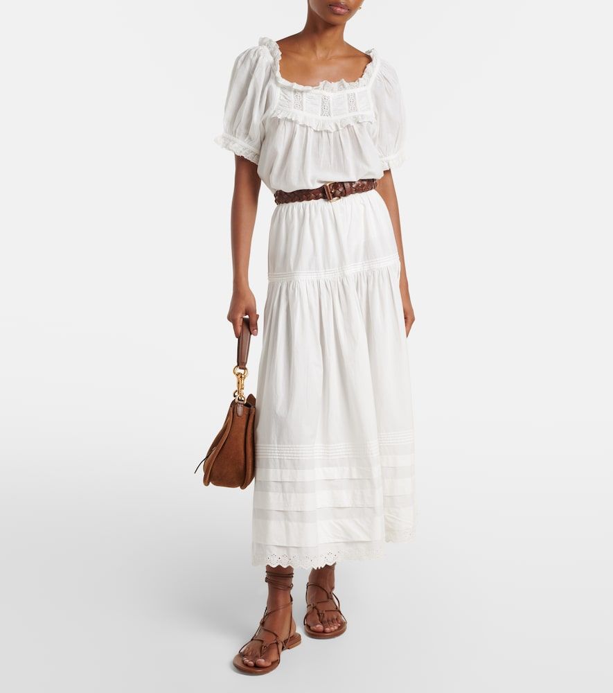 Dôen Top in misto cotone con pizzo - Doen - Modalova