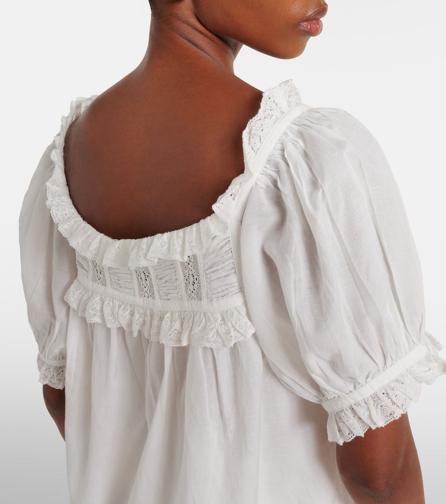 Dôen Top in misto cotone con pizzo - Doen - Modalova