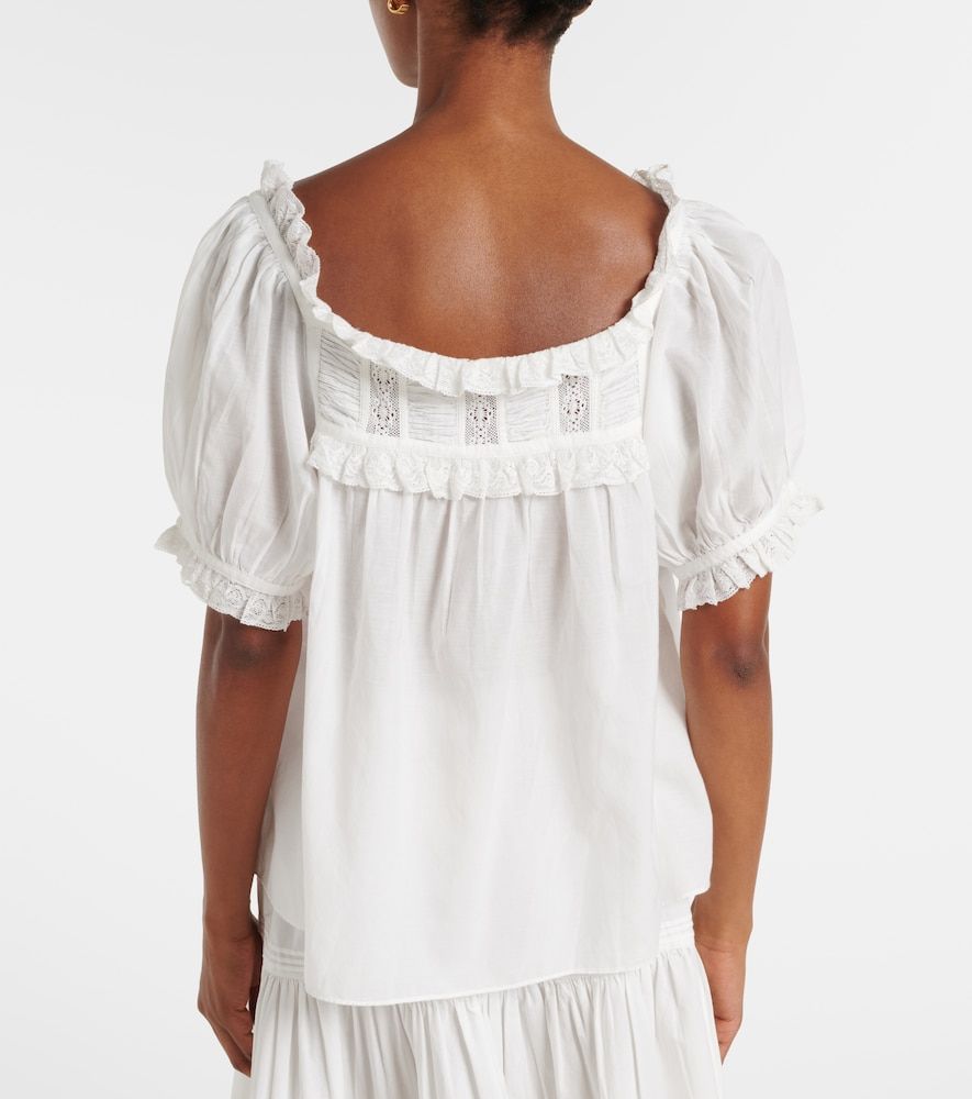 Dôen Top in misto cotone con pizzo - Doen - Modalova