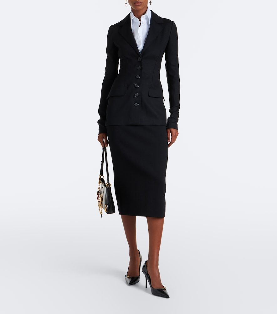 Wool-blend pencil skirt - Dolce&Gabbana - Modalova