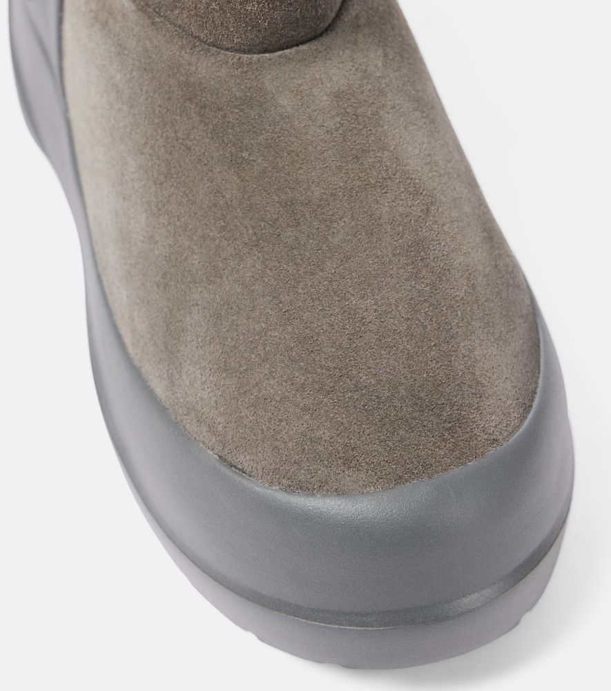 Schneestiefel Luna Low aus Veloursleder - Moon Boot - Modalova