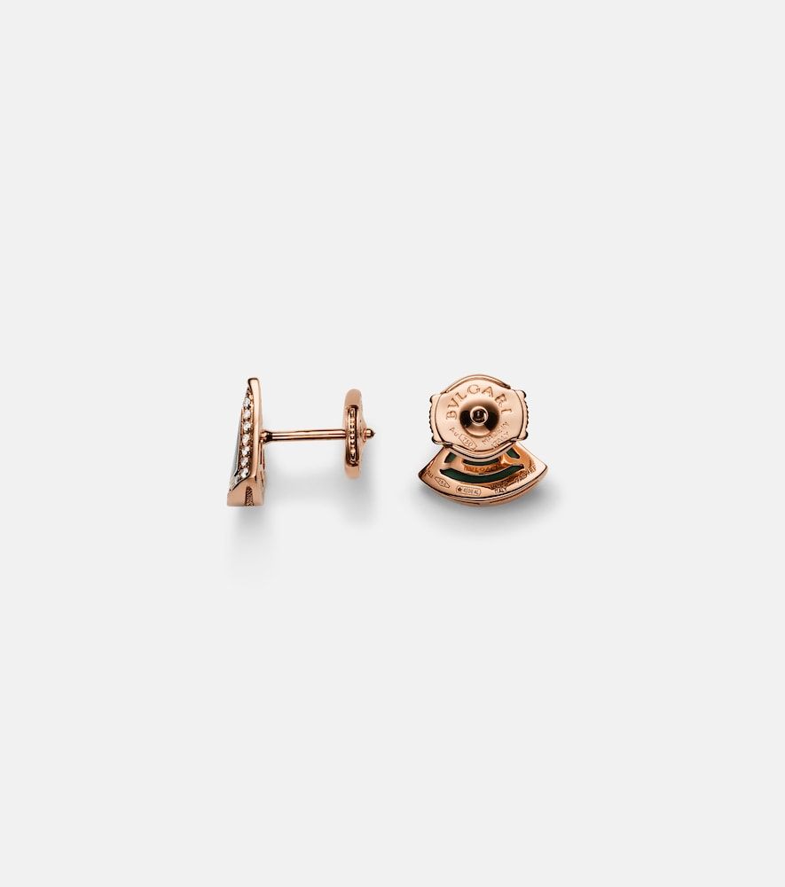 Orecchini Divas' Dream in rosa 18kt con malachite e diamanti - Bvlgari - Modalova