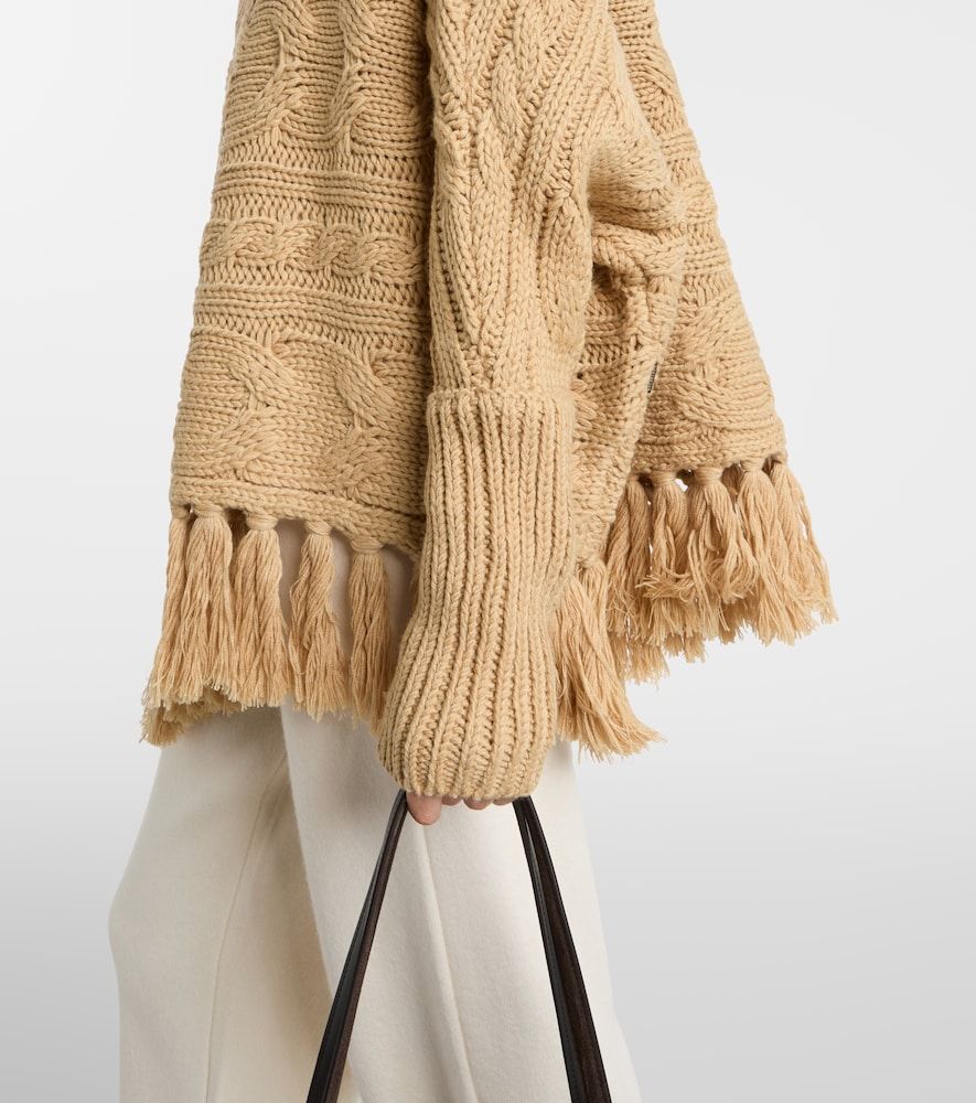 Asymmetric turtleneck wool-blend sweater - Goldbergh - Modalova