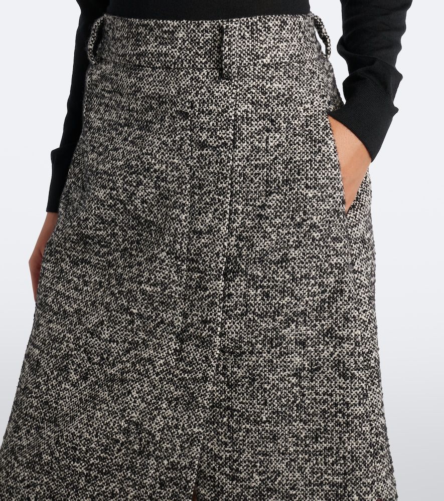 Wool, silk, and alpaca-blend tweed pencil skirt - Dolce&Gabbana - Modalova