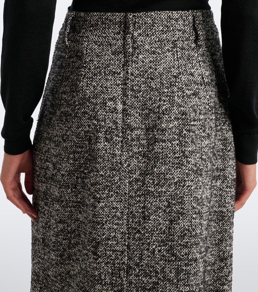 Wool, silk, and alpaca-blend tweed pencil skirt - Dolce&Gabbana - Modalova