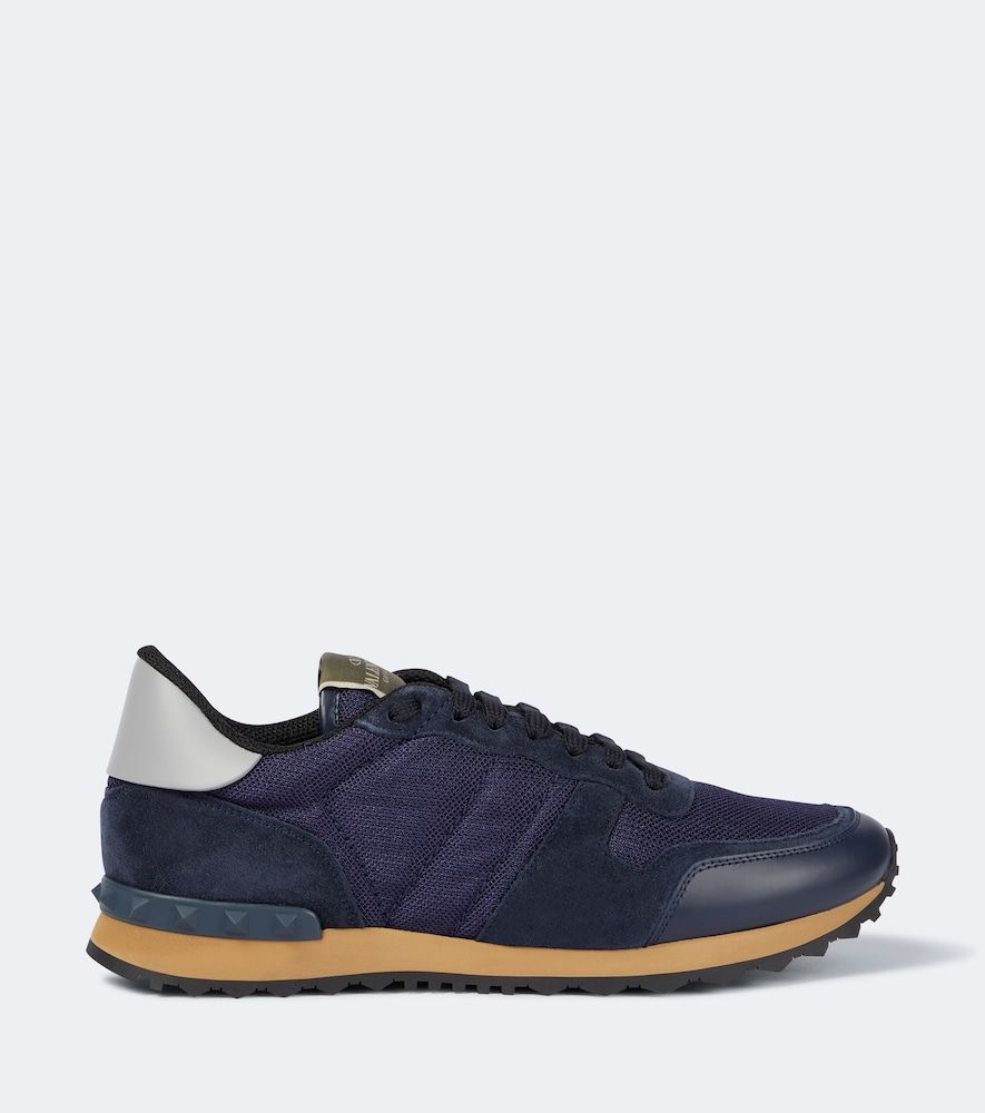 Sneakers Rockrunner mit Veloursleder - Valentino Garavani - Modalova